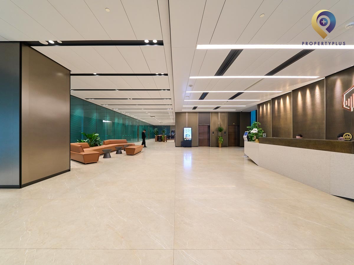 Spacious and modern lobby area of Grand-Terra office building in Dong Da district do Property Plus giới thiệu